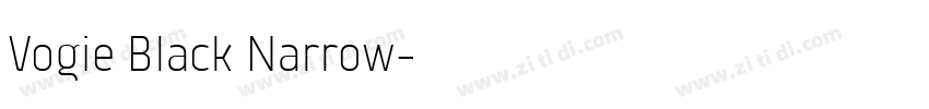 Vogie Black Narrow字体转换
